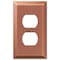 Amerelle Wall Plate, Number of Gangs: 1 gang Stamped Steel, Antique Finish, Copper 163DAC - alternate 2